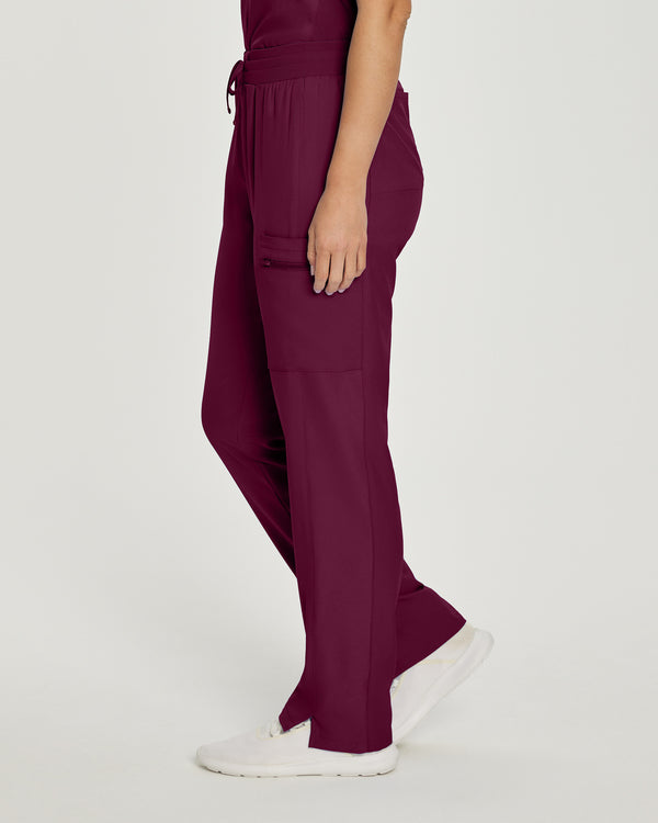 Women's Straight-Leg Cargo Scrub Pants (Regular Length) - BodyMoves Scrubs Boutique